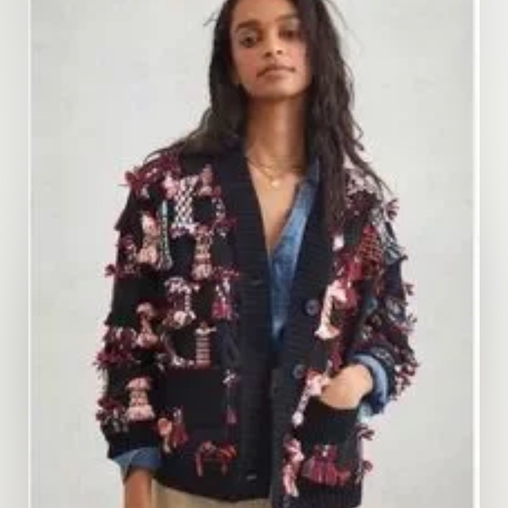 ⭐️Moth By Anthropologie Fringed Cardigan⭐️